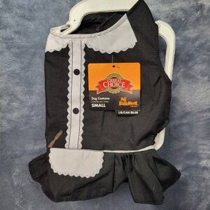 New Great Choice Pet Halloween Dog Costume Small Maid Dress‎ Black & White